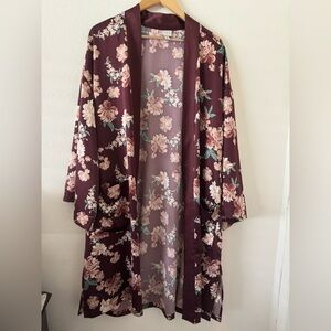 A new day Floral Kimono NWOT